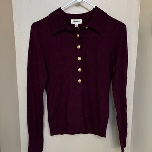 L’Agence Sterling sweater with Gold Accents new with tags small